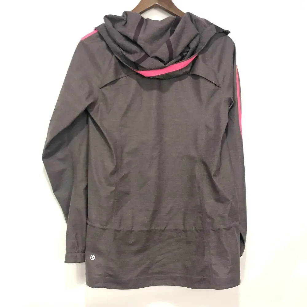 Lululemon The Drizz Rain Windbreaker Hoodie Jacket Multicolor Size 6
